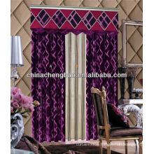 circle jacquard curtain design / embroidery flannelette fabric